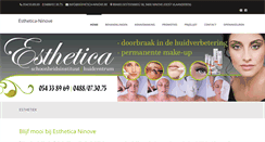 Desktop Screenshot of esthetica-ninove.be