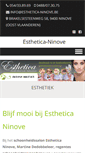 Mobile Screenshot of esthetica-ninove.be